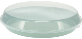 EH Plastikowa miska do serwowania z pokrywką 35,5x 8,5 cm, zielona