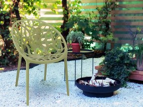 Ażurowe Nowoczesne Krzesło Na Balkon Szałwia T5-P18