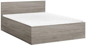 Łóżko  SOFIA 140 x 200 cm, dąb truflowy Stelaż: Ze stelażem listwowym rolowanym elastycznym, Materac: Materac Coco Maxi 20 cm