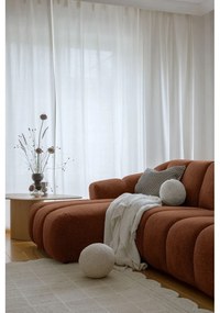 Narożnik (lewostronny/z szezlongiem) w kolorze terakoty Shell – Miuform