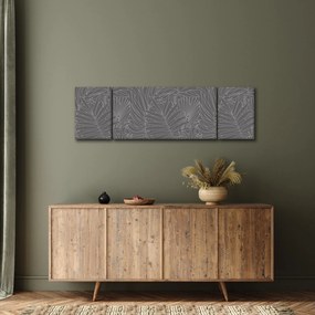 Obraz - Szare liście palmy (170x50 cm)