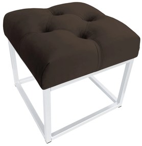 Pufa CHESTERFIELD LOFT ławka postawa biała MG05