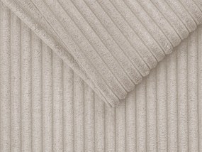 Kanapa 4 osobowa rozkładana typu express z beżowego sztruksu - Miejsce do spania 160 cm - Materac 22 cm - VIZIR