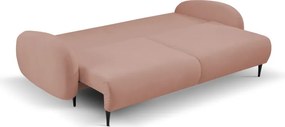 Sofa SOFT z funkcja spania i pojemnikiem PUDROWY RÓŻ RUN AGAIN 61