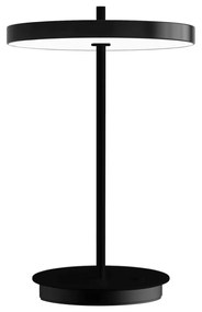 Czarna metalowa lampa stołowa LED z metalowym kloszem (wysokość 31 cm) Asteria Move – UMAGE