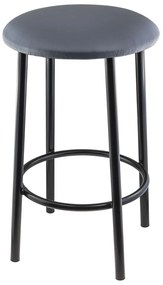 Taboret JOPEK BLACK Wysoki Stołek Kuchenny Wzmocniony 55 cm