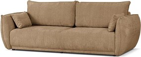 Nowoczesna sofa Loren z funkcją spania 238x102x91 cm – jasnobrązowa Raven 34