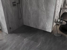 Mexen Lunar L ścianka prysznicowa Walk-in lewa 70 x 200 cm, transparent 8 mm, czarna - 830L-070-000-70-00-L