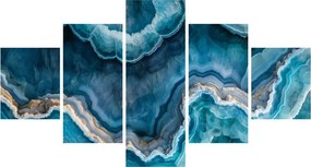 Obraz - Detal akwamarynu (125x70 cm)