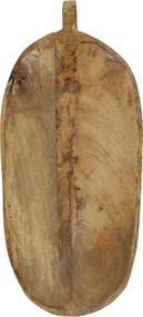 Deska do serwowania w kształcie liścia, drewno mango, 40 x 18 cm