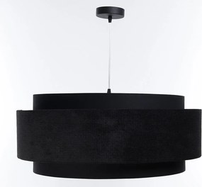 Czarna welurowa elegancka lampa nad stół - 4X A353 E7-M20