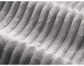 Jasnoszary sztruksowy puf Dia – Micadoni