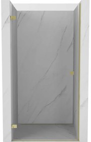 Mexen Lunar-B drzwi prysznicowe uchylne lewe 45 cm, transparent, złote - 832-045-000-50-00-L