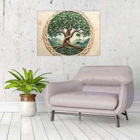 Obraz – Splecione drzewo życia (70x50 cm)