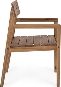 Drewniane krzesło ogrodowe w naturalnym kolorze Rodano – Bizzotto