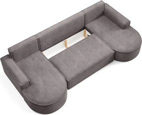 Narożnik MOLLY XL wolnostojący układ U z funkcją spania w tkaninie Abriamo 07 DomoHome