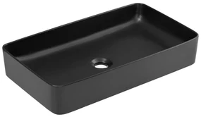 Umywalka nablatowa SLIM 2 E-6275 czarna COMAD