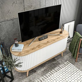 Stolik pod telewizor Stor Oak and White I