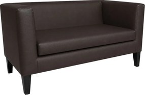 Sofa Monaco : Kolor nogi - Venge, Kolor tkaniny - EKO-SKÓRA - 19D, Typ tkaniny - Eko-skóra , Wysokość nogi - 20 cm