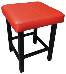 TABORET KLASYK STOŁEK LOFT 45cm ECO SKÓRA