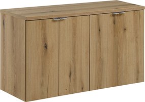 Szafka 4-drzwiowa pod umywalkę nablatową Nova 100 cm, dąb coast evoke