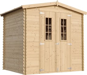 Drewniana szopa ogrodowa z podłogą - H218 x 236 x 226 cm - 4 m2 - M369C+M369G