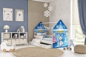 Łóżko dziecięce Fribo 80x160/180 z szufladą barierką i stelażem MDF białe