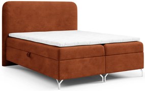 Pomarańczowe łóżko tapicerowane 5 rozmiarów A4-P59