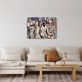 Obraz na szkle - Jazzowa noc (70x50 cm)