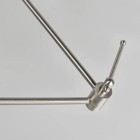 Stalowa lampa wisząca z kloszem 35 cm czarna regulowana 2-światłowa - Blitz