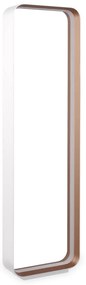 Biała lampa stojąca LED ze sterowaniem głosowym/mobilną aplikacją i metalowym kloszem (wysokość 109 cm) Cizione – CINQUE