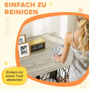 Klatka dla psa PawHut, klatka schronienie z zamknięciem dla dużych psów, Szara