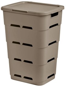 Tontarelli Kosz na brudną bieliznę MAYA 45 l, brązowy