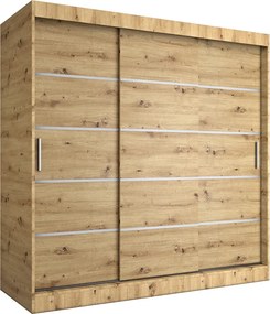 Szafa przesuwna dąb artisan 200 cm D5-H33