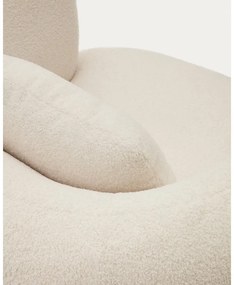 Kremowy fotel z materiału bouclé Martina – Kave Home