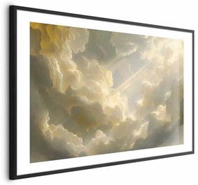 Plakat Zachwycająca gra kolorów 30x21 cm z ramą czarną z marginesem ARTGEIST B