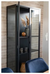 Czarna metalowa witryna 80x175 cm Brisbane – House Nordic