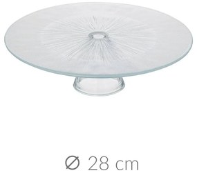 Patera na ciasto Elise, szklana, Ø 28 cm