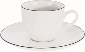 Biała porcelanowa filiżanka na espresso 100 ml Decora – Orion