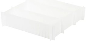 Zestaw 6 białych rozdzielaczy do szuflady Compactor Drawer Dividers