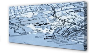 Obraz drukowany na płótnie Plan Miasta