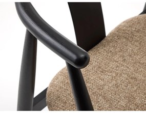 Czarno-beżowe krzesło Relate – Unique Furniture