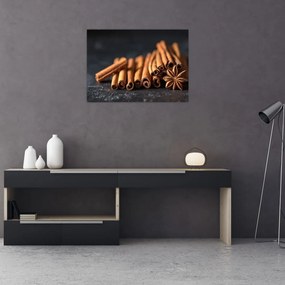 Obraz na szkle - cynamon (70x50 cm)
