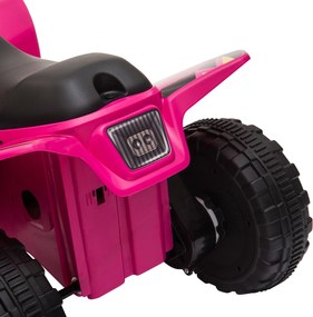 HOMCOM Quad elektryczny 6V dla dzieci z funkcją przód/tył dla dzieci 1,5-3 lata do 20 kg różowy | Aosom PL