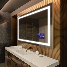 Lustro łazienkowe LED prostokątne na wymiar 50x50-200x100 cm, podświetlenie 3000/4500/7000K - Artforma LED15