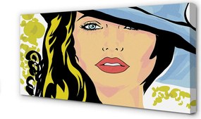 Fotoobraz na płótnie Kobieta w Kapeluszu
