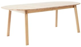 Rozkładany stół z dodatkowym blatem z litego drewna dębowego 100x220 cm Amalfi – Hammel Furniture