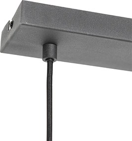 Nowoczesna lampa wisząca czarna 4-światłowa - Saffira