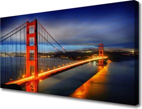 Obraz na płótnie Konstrukcja Stalowego Mostu