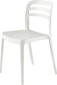 Zestaw 4 białych krzeseł do jadalni „Guapa” z polipropylenu cm 50x51 82h